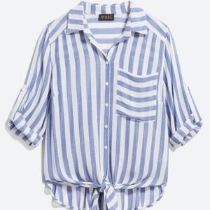 VIXBE Thompkins Tie-Front Top